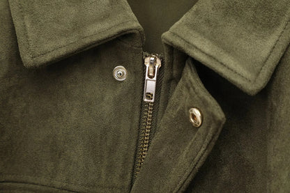 DIANA - Cappotto in pelle scamosciata DONNA