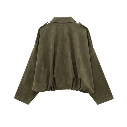 DIANA - Cappotto in pelle scamosciata DONNA