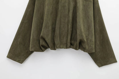 DIANA - Cappotto in pelle scamosciata DONNA
