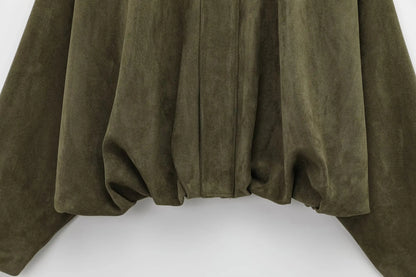 DIANA - Cappotto in pelle scamosciata DONNA
