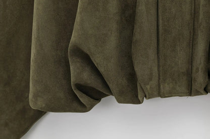 DIANA - Cappotto in pelle scamosciata DONNA