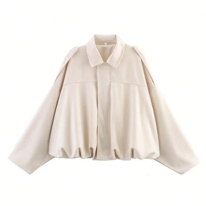 DIANA - Cappotto in pelle scamosciata DONNA