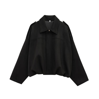 DIANA - Cappotto in pelle scamosciata DONNA