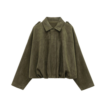 DIANA - Cappotto in pelle scamosciata DONNA